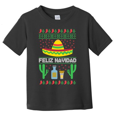 Feliz Navidad Ugly Christmas Toddler T-Shirt