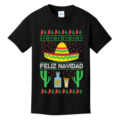 Feliz Navidad Ugly Christmas Kids T-Shirt