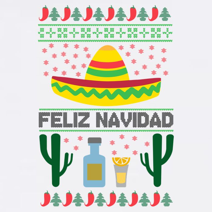 Feliz Navidad Ugly Christmas Garment-Dyed Sweatshirt