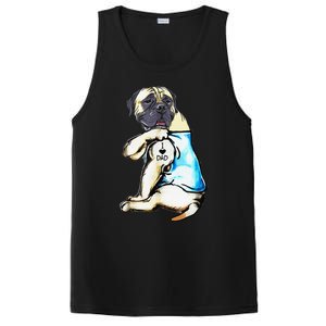 Funny English Mastiff Dog I Love Dad Tattoo English Mastiff PosiCharge Competitor Tank