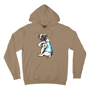 Funny English Mastiff Dog I Love Dad Tattoo English Mastiff Hoodie