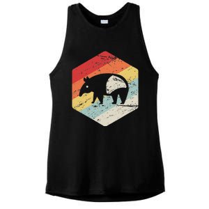 Funny Ex Mormon T Gift Lds Apostate Retro Tapir Ladies PosiCharge Tri-Blend Wicking Tank