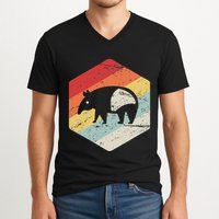 Funny Ex Mormon T Gift Lds Apostate Retro Tapir V-Neck T-Shirt