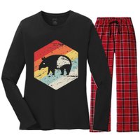 Funny Ex Mormon T Gift Lds Apostate Retro Tapir Women's Long Sleeve Flannel Pajama Set 