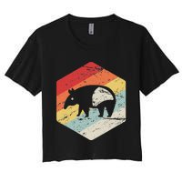 Funny Ex Mormon T Gift Lds Apostate Retro Tapir Women's Crop Top Tee