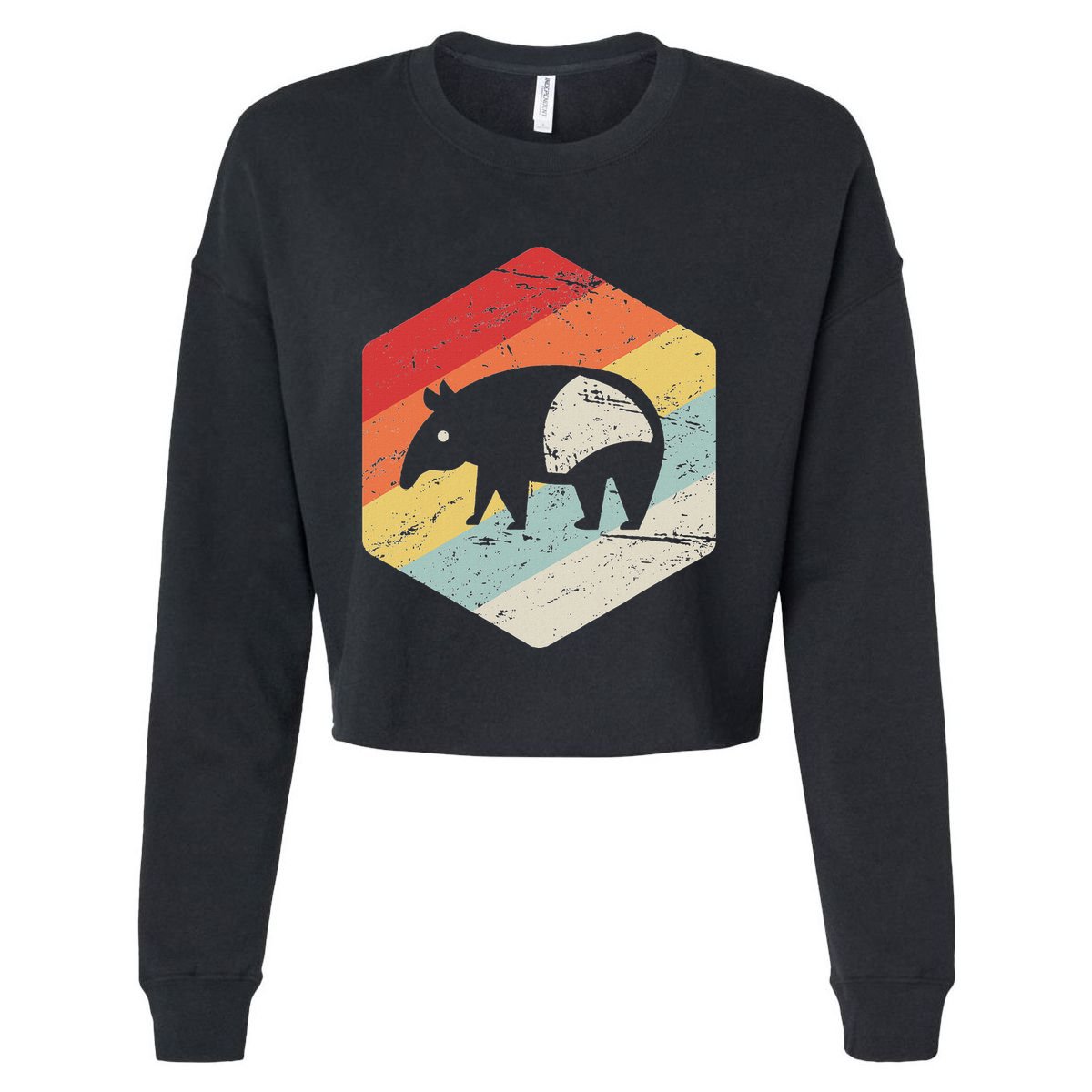 Funny Ex Mormon T Gift Lds Apostate Retro Tapir Cropped Pullover Crew