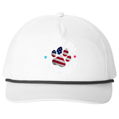 Funny Even My Dog Hates Kamala Anti Harris Usa Flag 2024 Snapback Five-Panel Rope Hat