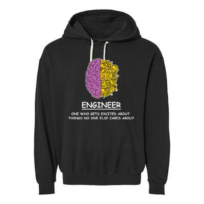 Funny Engineering Mechanical Civil Engineer Garment-Dyed Fleece Hoodie