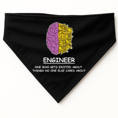 Funny Engineering Mechanical Civil Engineer USA-Made Doggie Bandana