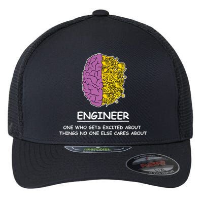 Funny Engineering Mechanical Civil Engineer Flexfit Unipanel Trucker Cap