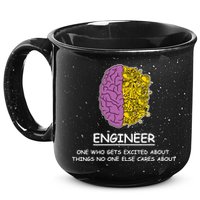 Funny Engineering Mechanical Civil Engineer 15oz Campfire Ceramic Mug