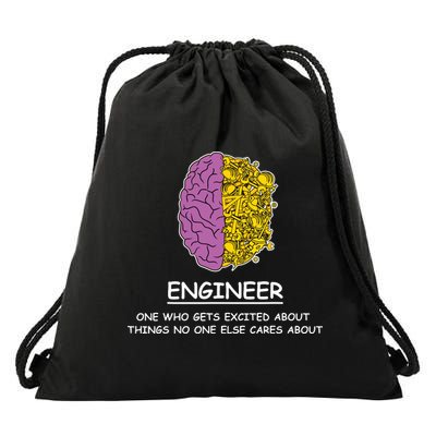 Funny Engineering Mechanical Civil Engineer Drawstring Bag