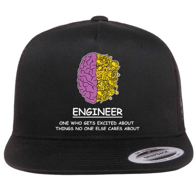 Funny Engineering Mechanical Civil Engineer Flatbill Hat