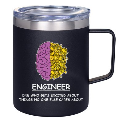 Funny Engineering Mechanical Civil Engineer 12oz Stainless Steel Coffee Mug