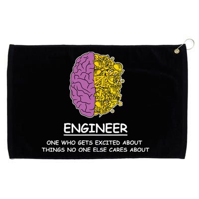 Funny Engineering Mechanical Civil Engineer Grommeted Golf Towel