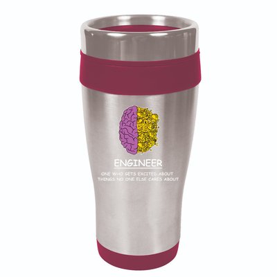 Funny Engineering Mechanical Civil Engineer 16oz Travel Tumbler