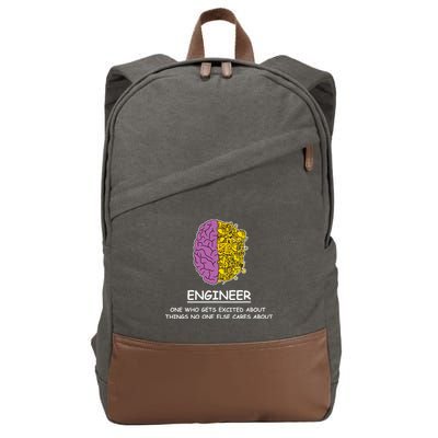 Funny Engineering Mechanical Civil Engineer Cotton Canvas Backpack