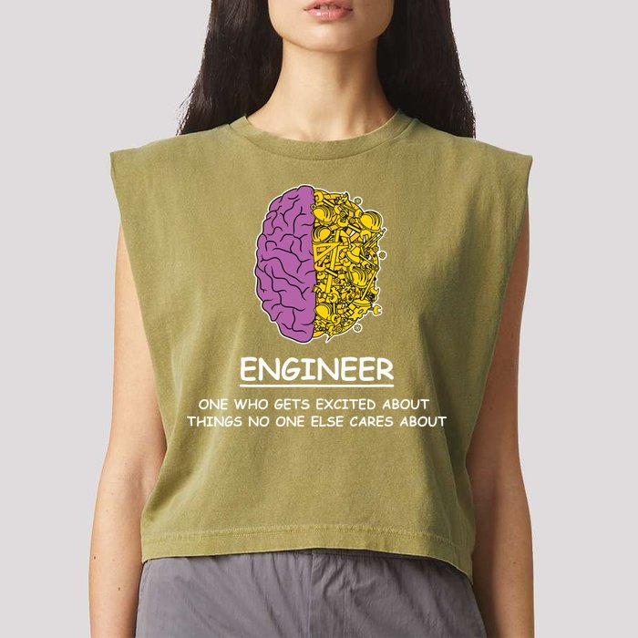 Funny Engineering Mechanical Civil Engineer Garment-Dyed Women's Muscle Tee