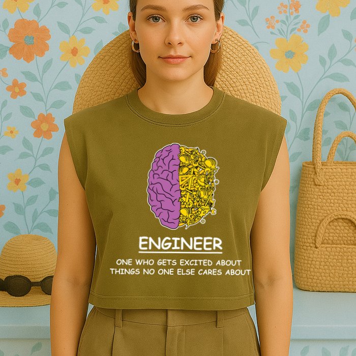 Funny Engineering Mechanical Civil Engineer Garment-Dyed Women's Muscle Tee