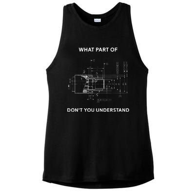 Funny Engineering Mechanical Engineering Ladies PosiCharge Tri-Blend Wicking Tank