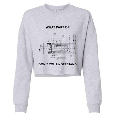 Funny Engineering Mechanical Engineering Cropped Pullover Crew