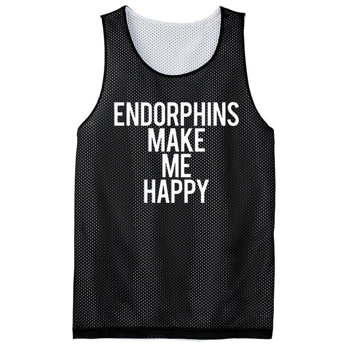 Funny Endorphins Make Me Happy Gym Fitness Workout Running Mesh Reversible Basketball Jersey Tank