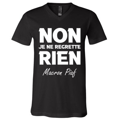 Funny Emmanuel Macron V-Neck T-Shirt