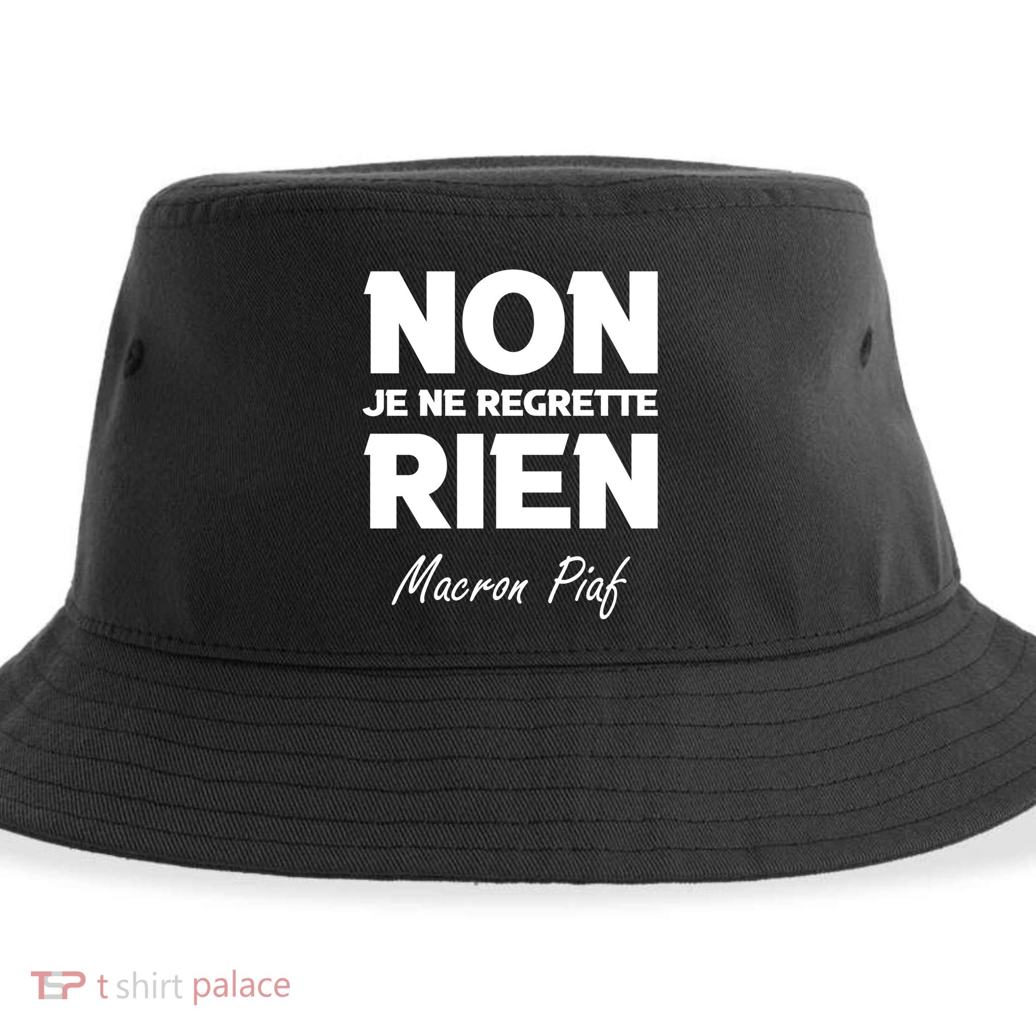 Funny Emmanuel Macron Sustainable Bucket Hat