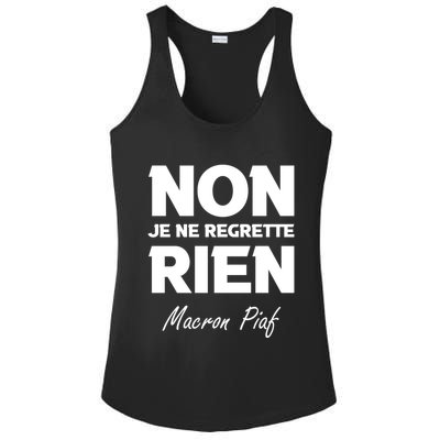 Funny Emmanuel Macron Ladies PosiCharge Competitor Racerback Tank