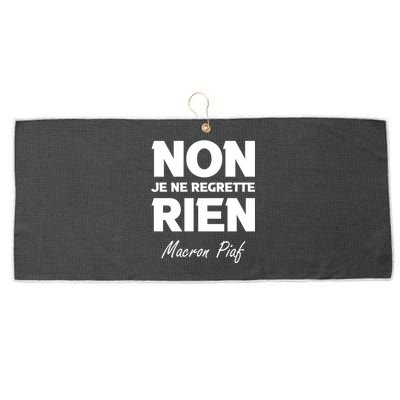 Funny Emmanuel Macron Large Microfiber Waffle Golf Towel