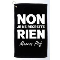 Funny Emmanuel Macron Golf Towel