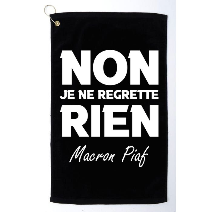 Funny Emmanuel Macron Golf Towel