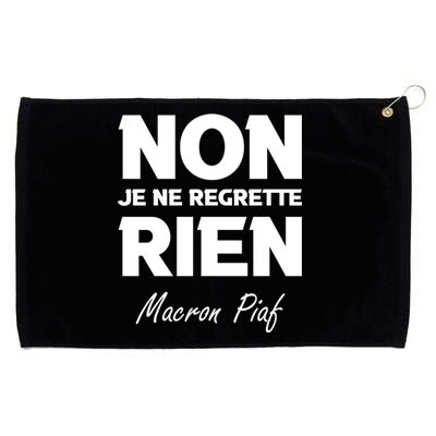 Funny Emmanuel Macron Grommeted Golf Towel