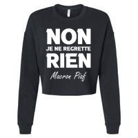 Funny Emmanuel Macron Cropped Pullover Crew