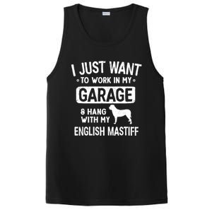 Funny English Mastiff Dad Garage Hang With Dad Garage Me Gift PosiCharge Competitor Tank