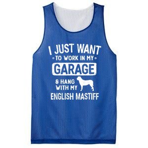 Funny English Mastiff Dad Garage Hang With Dad Garage Me Gift Mesh Reversible Basketball Jersey Tank