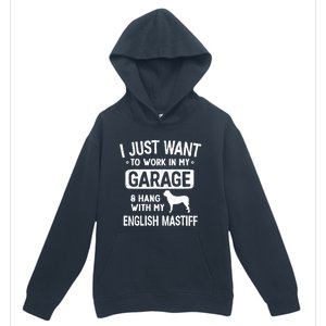 Funny English Mastiff Dad Garage Hang With Dad Garage Me Gift Urban Pullover Hoodie