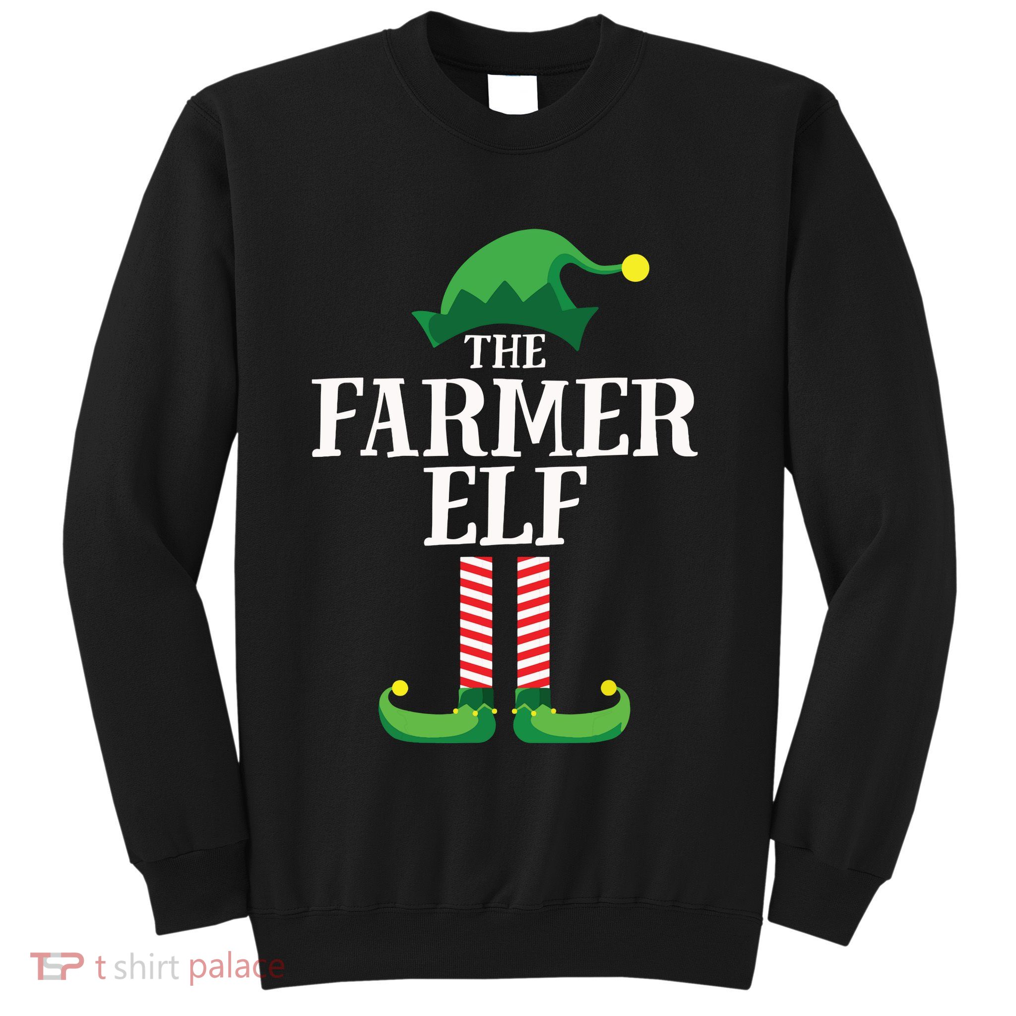 Farmer Elf Matching Family Group Christmas Party Sweatshirt