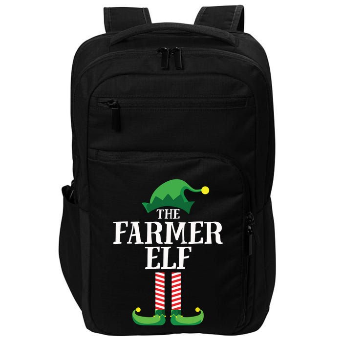 Farmer Elf Matching Family Group Christmas Party Impact Tech Backpack