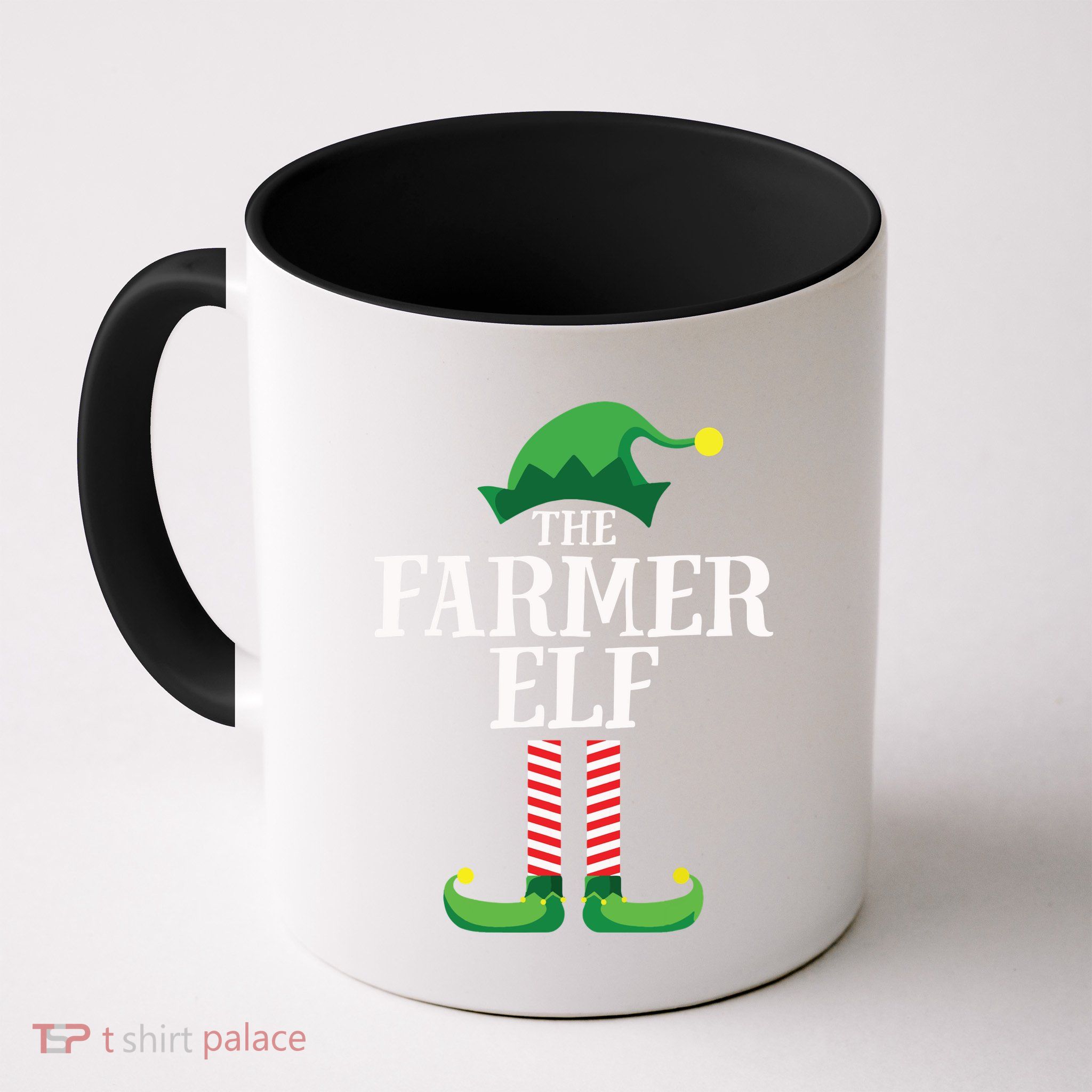 Farmer Elf Matching Family Group Christmas Party Mug