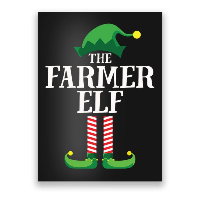 Farmer Elf Matching Family Group Christmas Party Poster