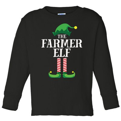 Farmer Elf Matching Family Group Christmas Party Toddler Long Sleeve Shirt