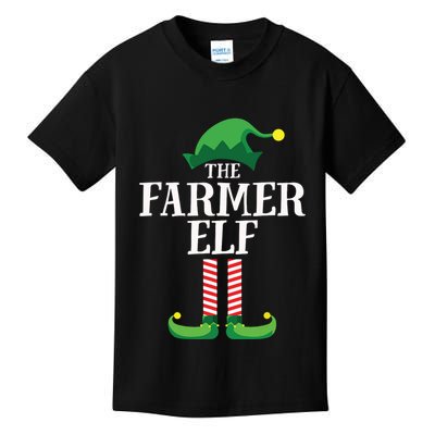 Farmer Elf Matching Family Group Christmas Party Kids T-Shirt