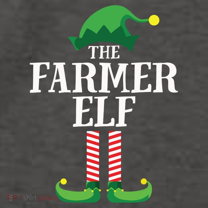 Farmer Elf Matching Family Group Christmas Party Vector Backpack