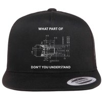 Funny Engineering Mechanical Engineering Flat Bill Trucker Hat