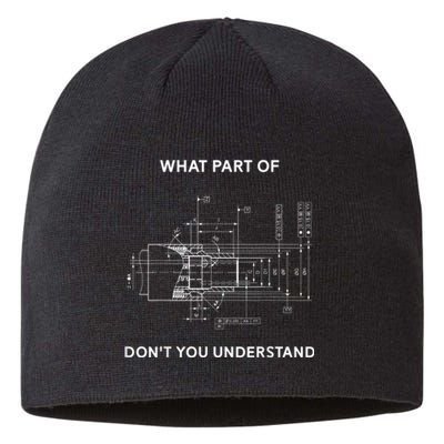 Funny Engineering Mechanical Engineering Sustainable Beanie