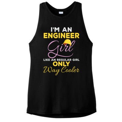 Female Engineering Major Graduates Feminist Engineer Funny Gift Ladies PosiCharge Tri-Blend Wicking Tank