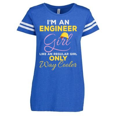 Female Engineering Major Graduates Feminist Engineer Funny Gift Enza Ladies Jersey Football T-Shirt