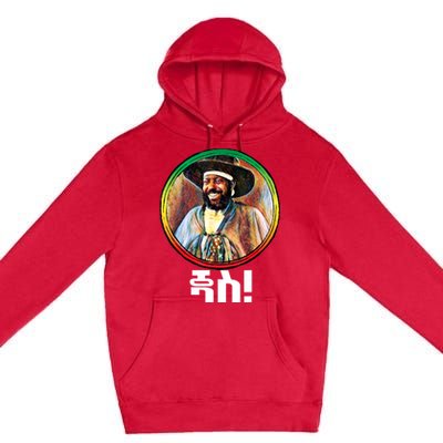 Funny Emperor Menelik II Of Ethiopia Premium Pullover Hoodie