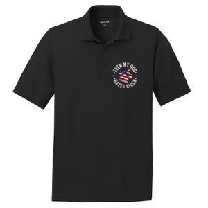 Funny Even My Dog Hates Biden Anti Joe Biden Usa Flag PosiCharge RacerMesh Polo